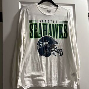 Seattle Seahawks White Long Sleeve Tee